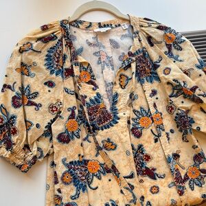 A.L.C. Multicolor Floral Blouse